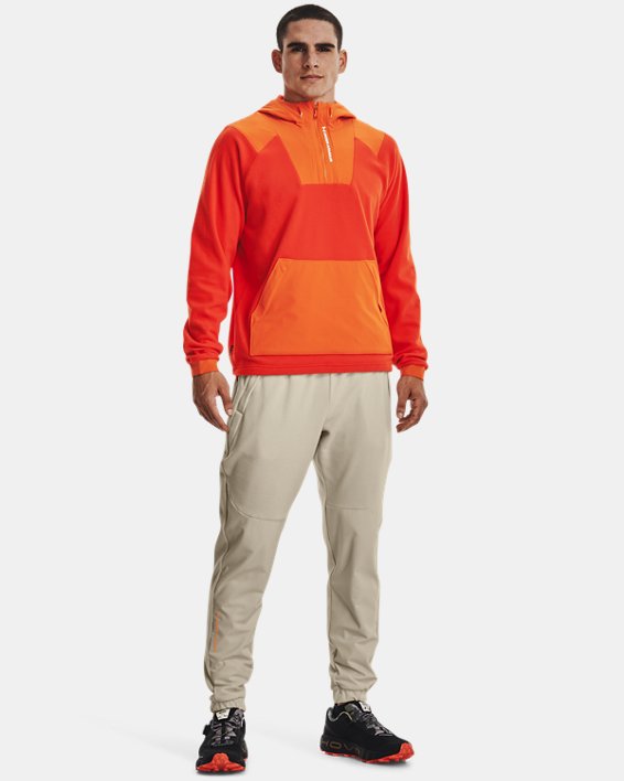男童UA RUSH™ Fleece連帽上衣, Orange, pdpMainDesktop image number 2